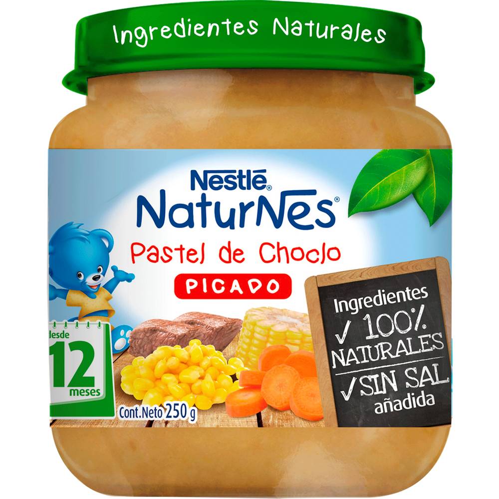 Nestlé picado naturnes pastel de choclo (frasco 250 g)