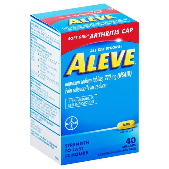 Aleve All Day Strong 220 mg Pain Reliever/Fever Reducer (40 ct)