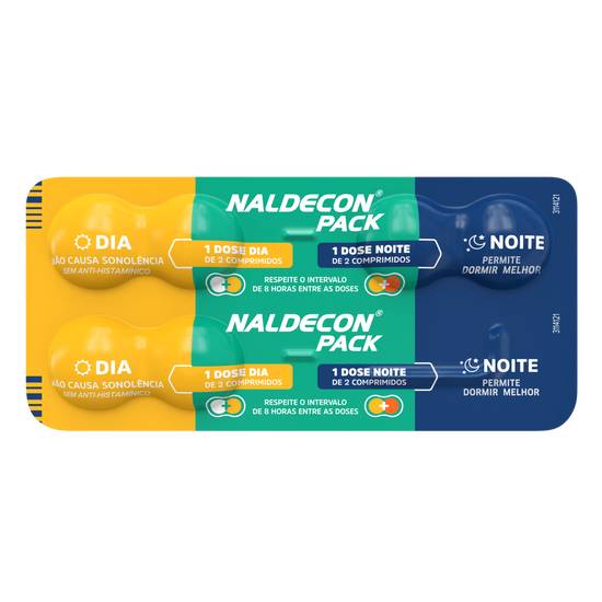 Reckitt benckiser naldecon dia e noite (6 comprimidos)