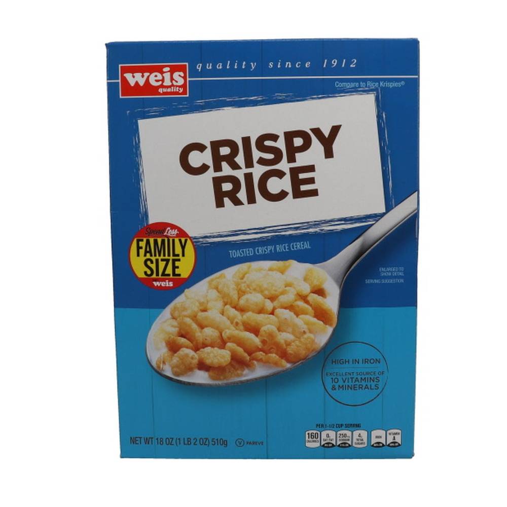 Weis Quality Cereal Crispy Rice (18 oz)