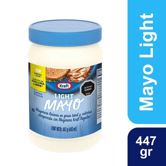Kraft mayonesa light (pote 447 g)