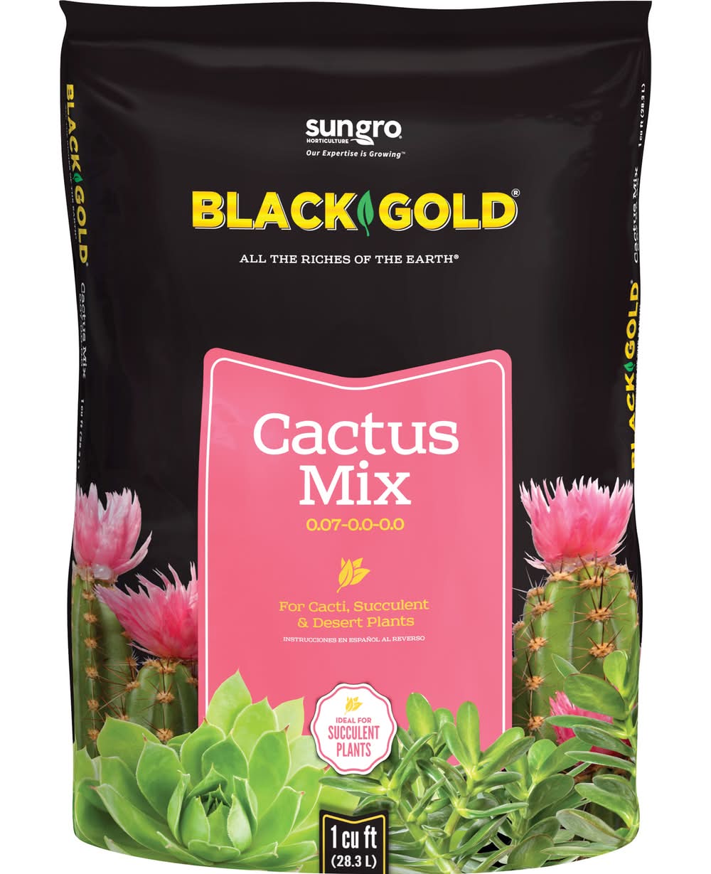 Black Gold Organic Cacti And Succulent Potting Mix 1 Cu Ft
