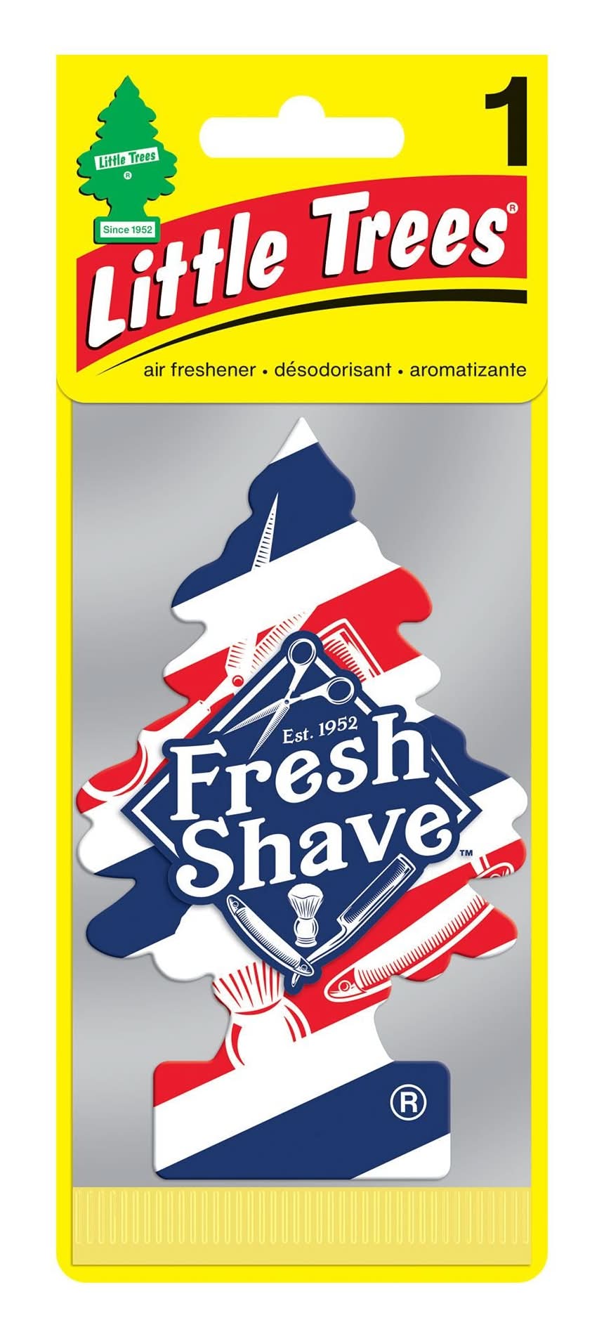 Little Trees Fresh Shave Scented Car Air Freshener, 1-Pack