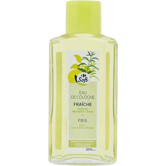 Carrefour Soft - Eau de cologne fraîche verveine citron