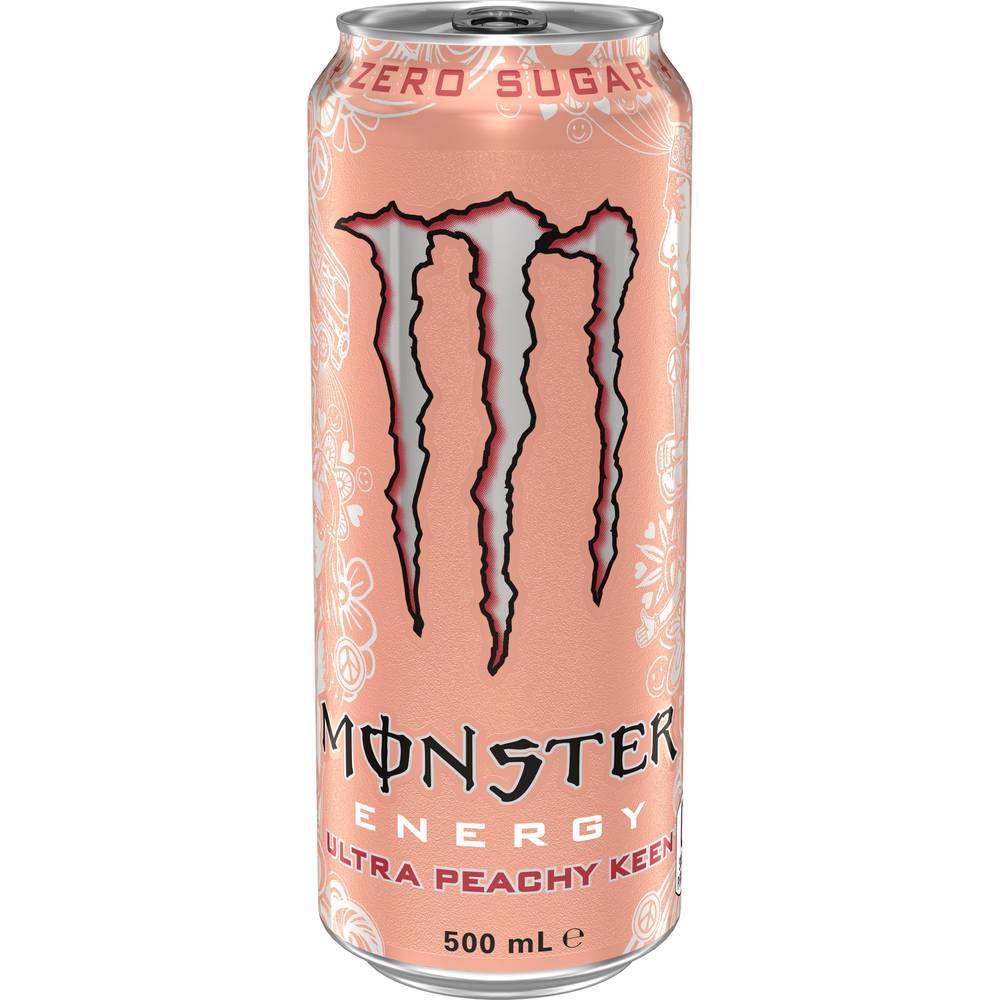 Monster Zero Sugar Energy Drink Ultra Peachy Keen 500ml