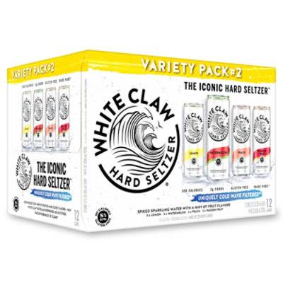 White Claw Spiked Sparkling Water Variety Pack No. 2 Cans - 12-12 Fl. Oz.