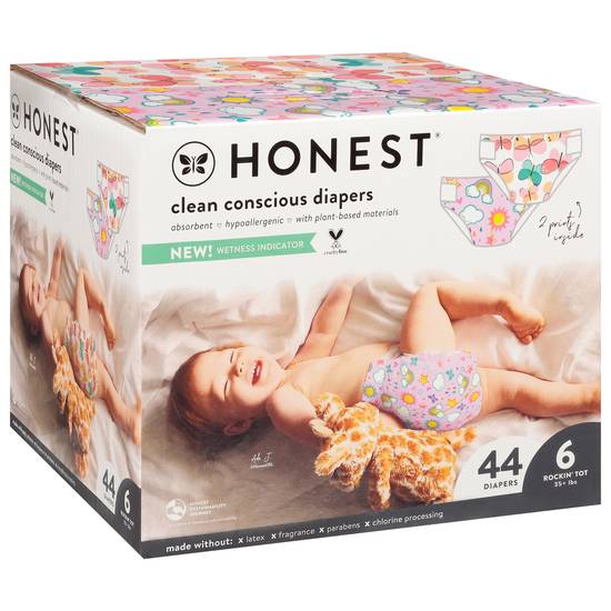 Honest Clean Conscious Diapers Size 6 (44 ct)