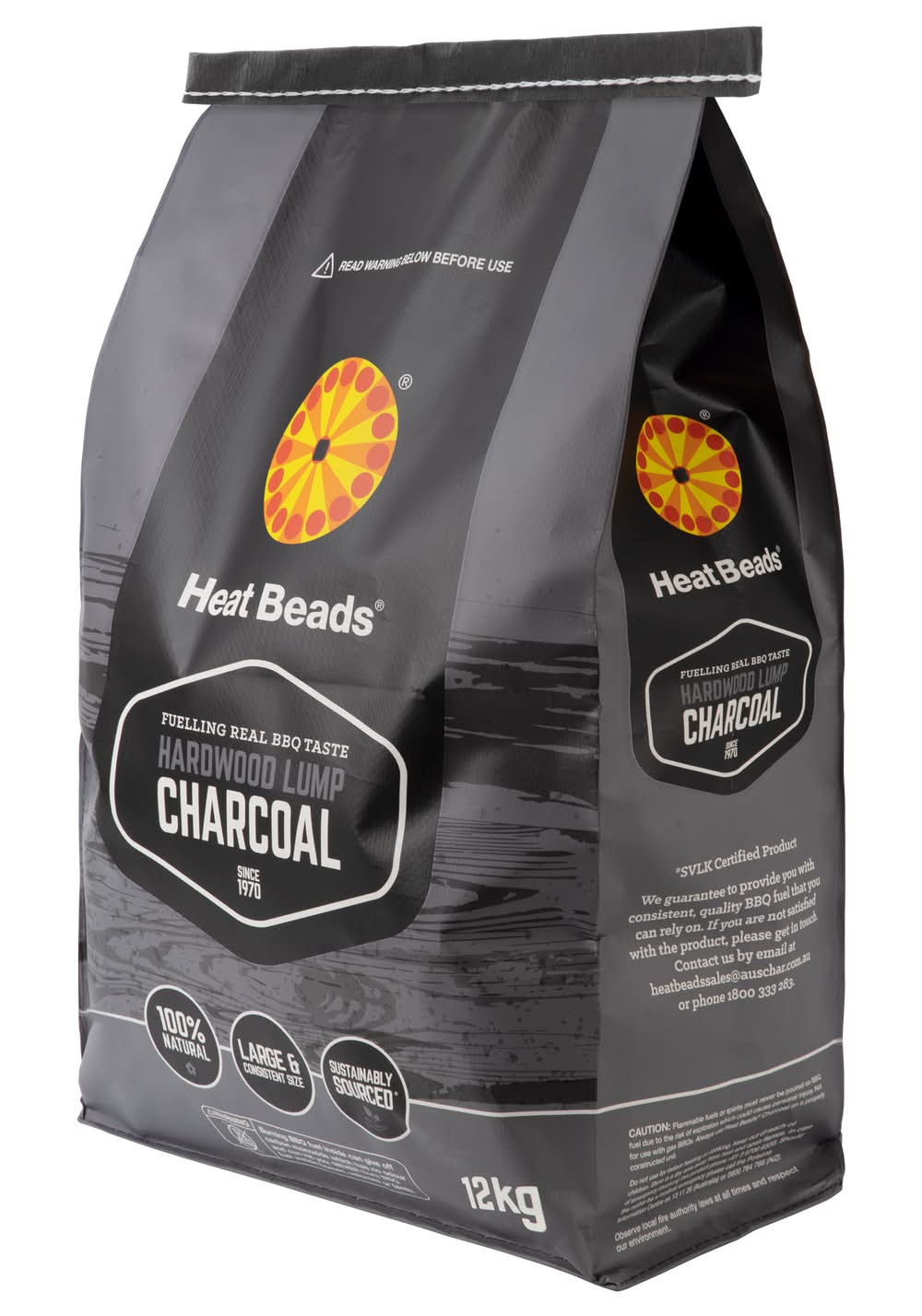 Heat Beads BBQ Fuel 12kg Hardwood Charcoal