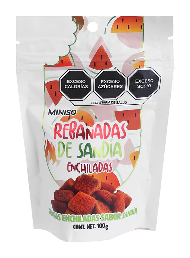Miniso · Gomitas enchiladas de sandía (100 g)