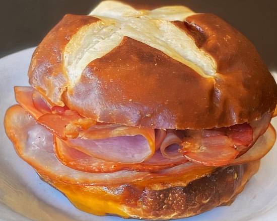 Club Pretzel Bun Sandwich