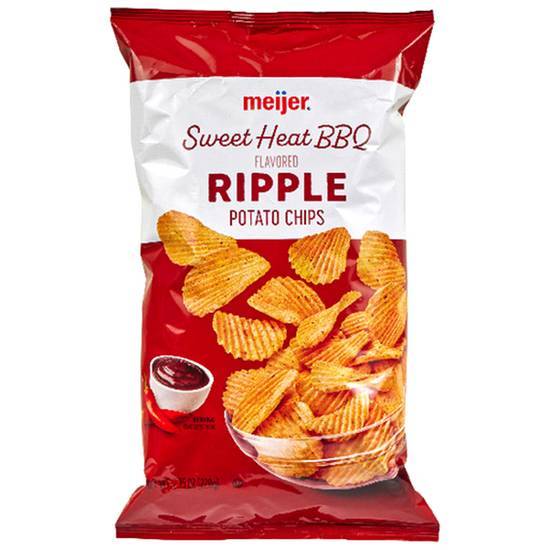 Meijer Ripple Sweet Heat Bbq Potato Chips