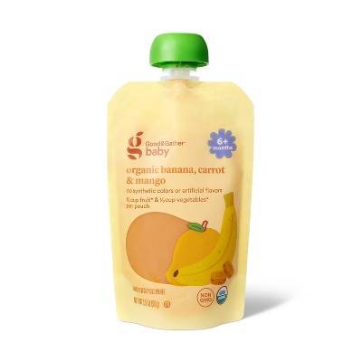 Good & Gather Organic Banana Carrot Mango Baby Food Pouch (3.5 oz)