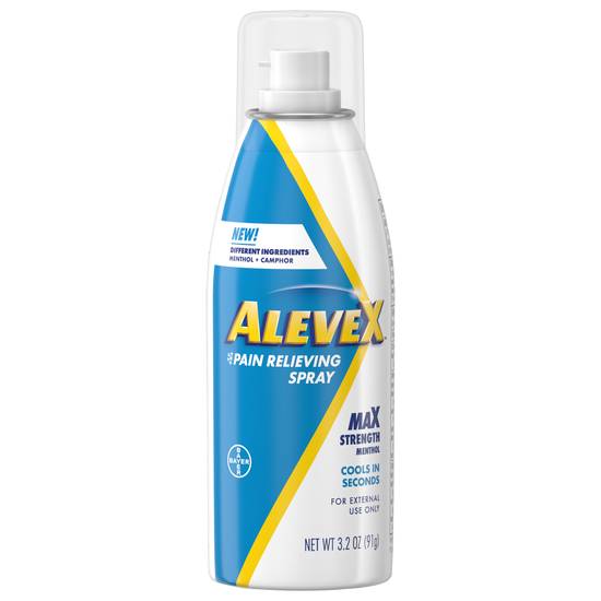 Alevex Max Strength Menthol Pain Relieving Spray