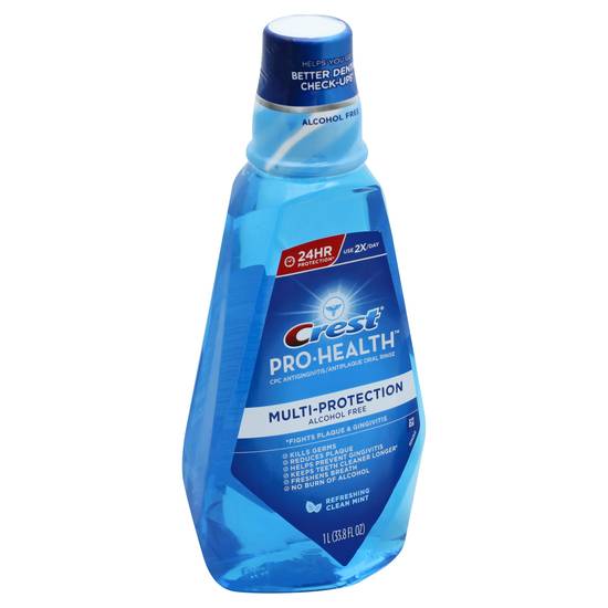 Crest Pro Health Clean Mint Alcohol-Free Mouthwash