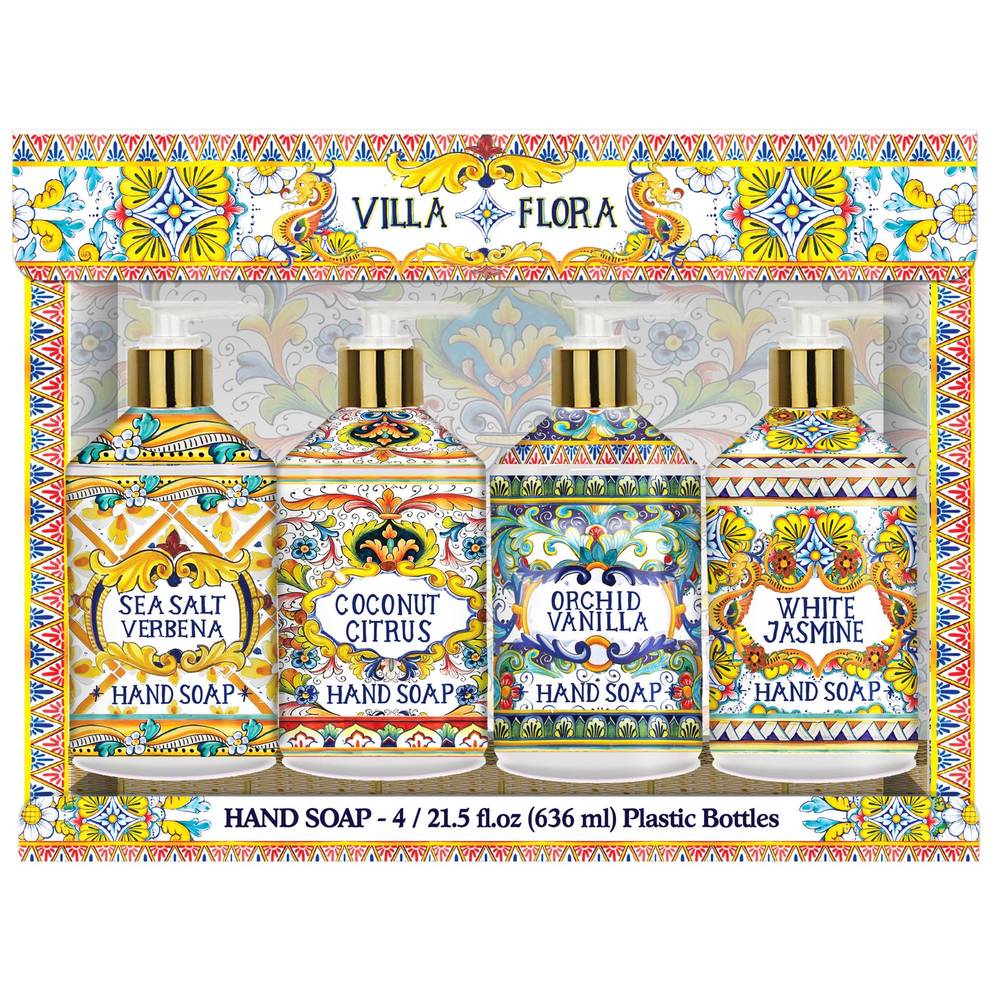 Home and Body Company Villa Flora Hand Soap Variety pack (4 ct)
