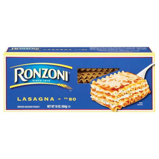 Ronzoni Lasagna No. 80 Pasta