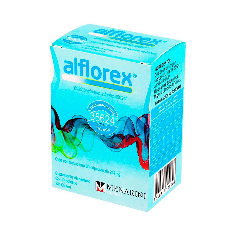 Menarini alflorex cápsulas 247 mg (caja 30 piezas)