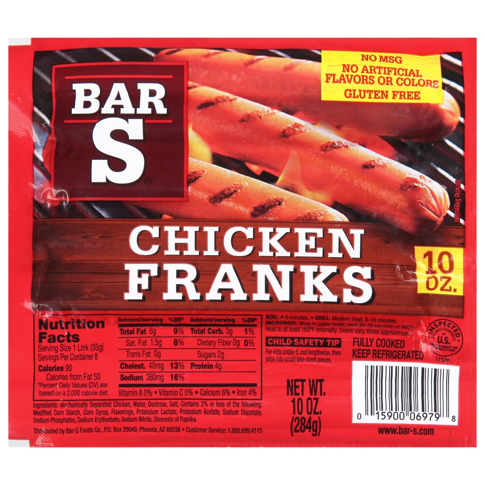 Bar-S Chicken Franks (10 oz)