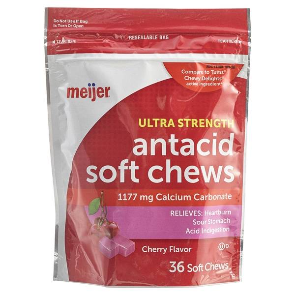 Meijer Cherry Antacid Soft Chews (36 ct)