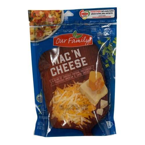 Our Family Mac'n Cheese Shredded Cheese (8 oz)