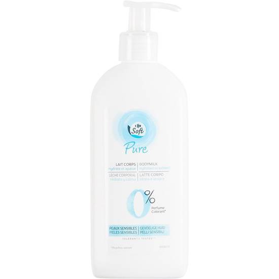 Carrefour Soft - Lait hydratant corps pure peaux sensibles (250ml)