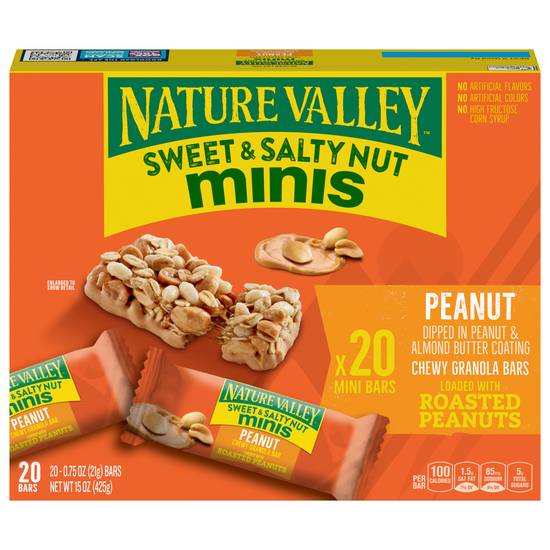 Nature Valley Minis Chewy Peanut Granola Bars (20 ct)