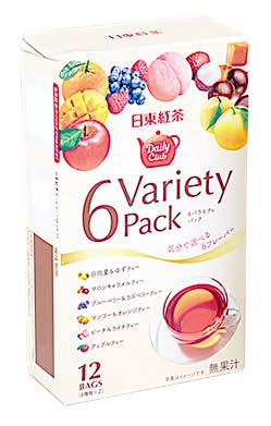 日東紅茶 デイリークラブ6フレーバーバラエティパック(12P)