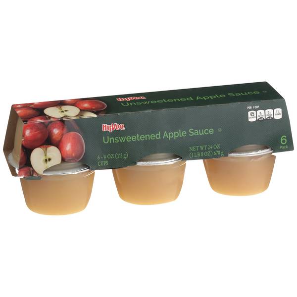 Hy-Vee Natural Style Unsweetened Apple Sauce