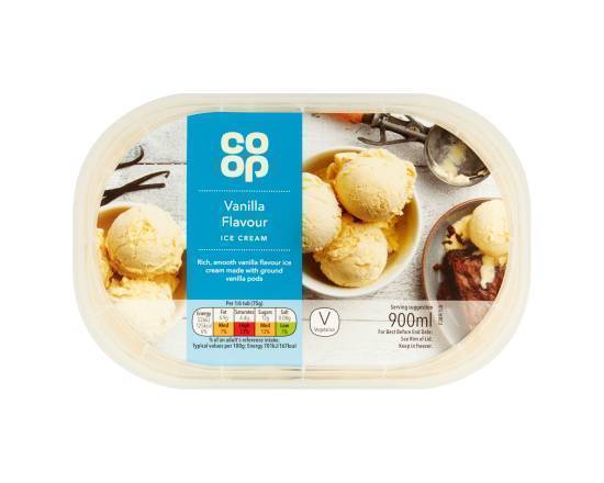 Co-op Vanilla Flavour Ice Cream 900ml