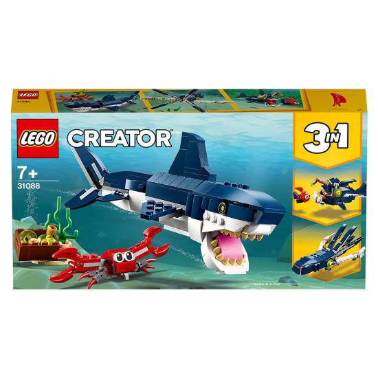 Lego Creator 3in1 Deep Sea Creatures Shark Set 31088