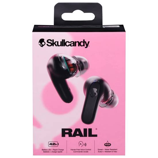 Skullcandy Rail Black Earbuds