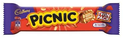 Cadbury Picnic Twin Pack Chocolate Bar 67g