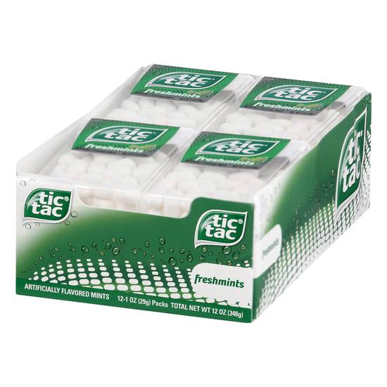 Tic Tac Mints, Freshmints, 12 Pack - 12 pack, 1 oz packs