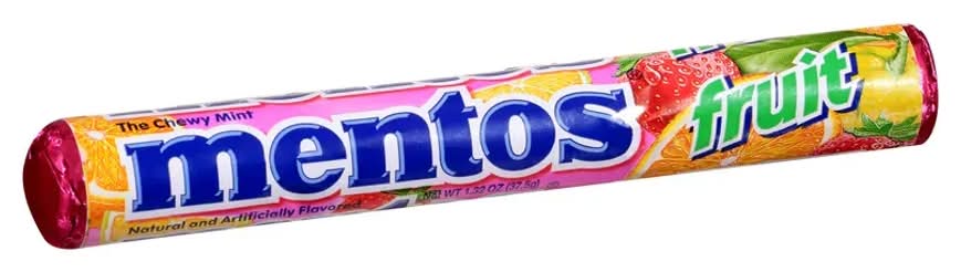 Mentos Chewy Mint Roll Fruit
