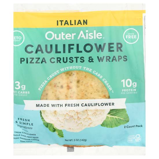 Outer Aisle Italian Cauliflower Pizza Crusts & Wraps ( 2 ct)