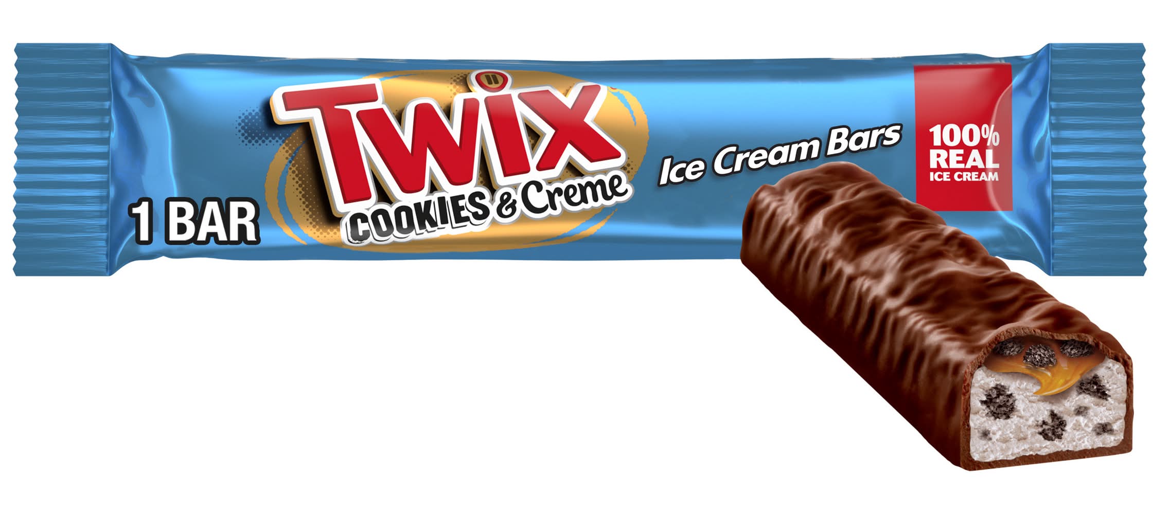 Twix Cookies & Creme Ice Cream Bar (2.9 oz)