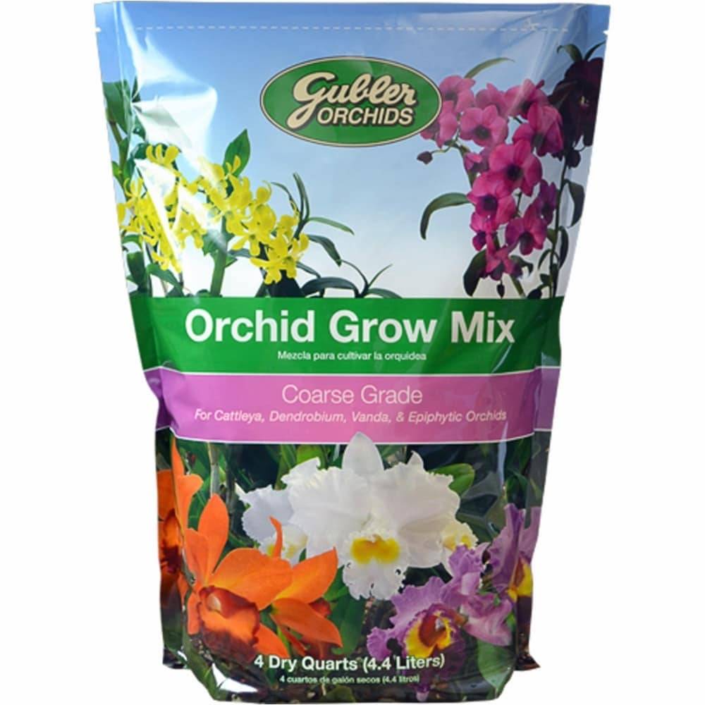 Gubler Orchid Grow Mix- Coarse Grade Vegetable and Flower Potting Soil Mix | 4QTC