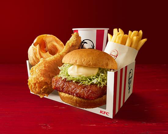 和風チキンバーガーボックス Wa-fu Chicken Cutlet Burger Box