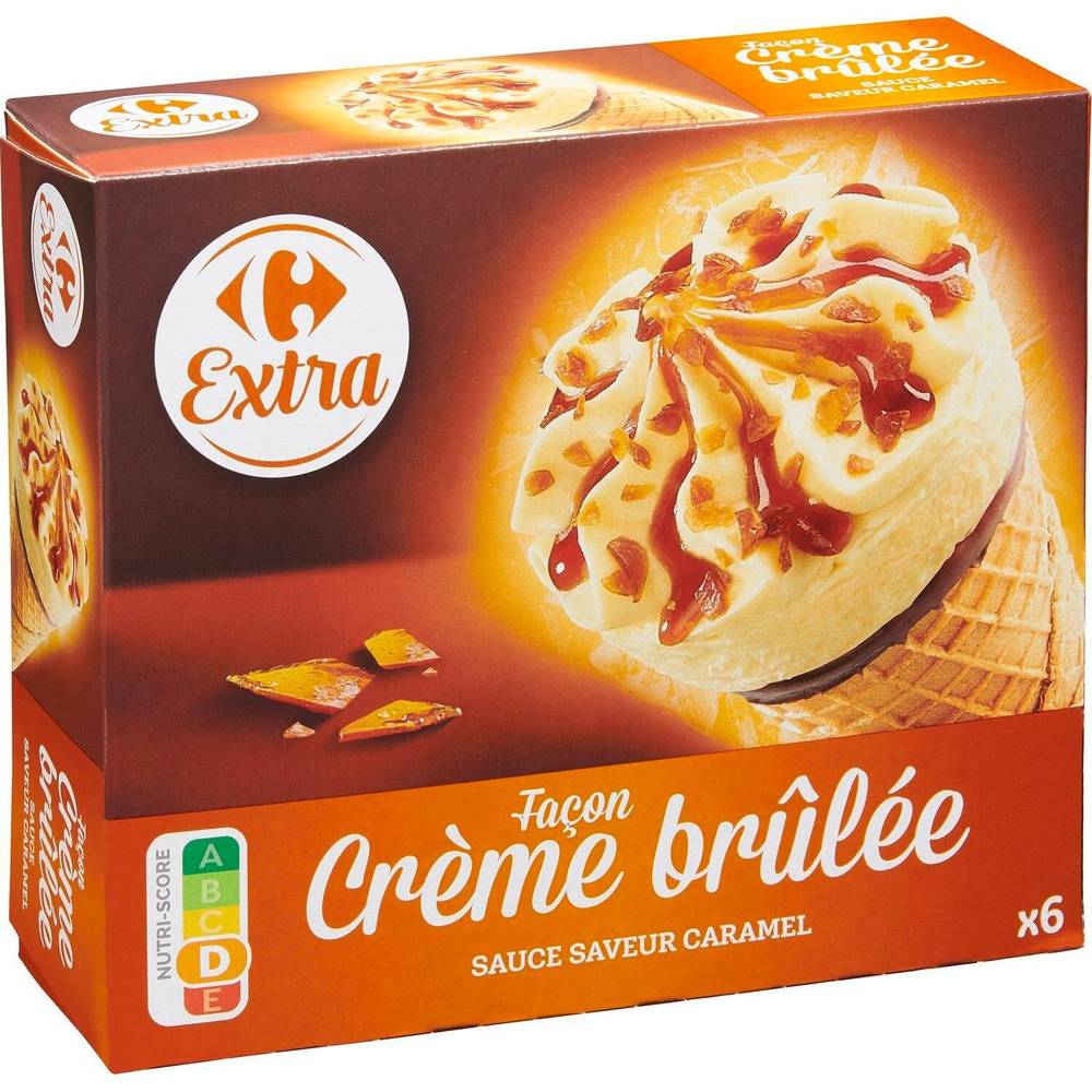 Carrefour Extra - Façon crème brûlée (caramel)