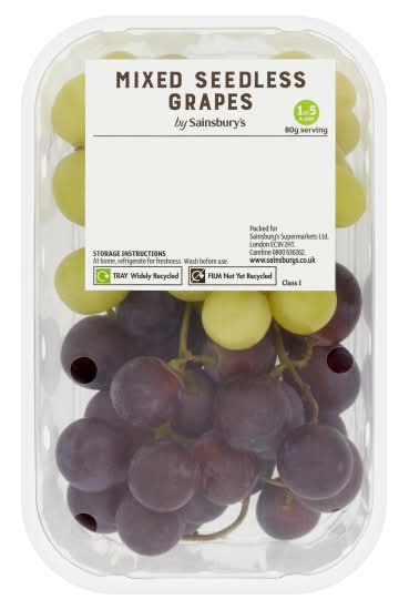 Sainsbury's Mixed Seedless Grapes (500g)