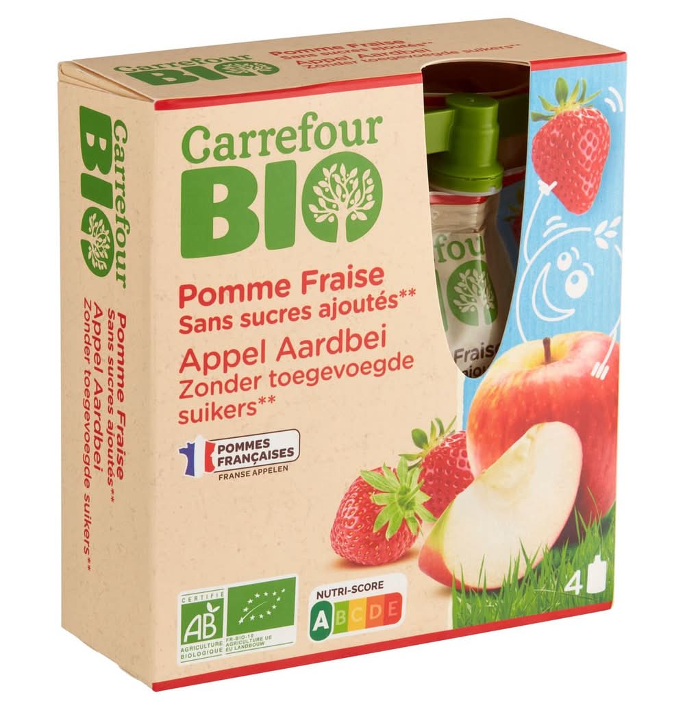 Carrefour BIO Pomme Fraise 360 g
