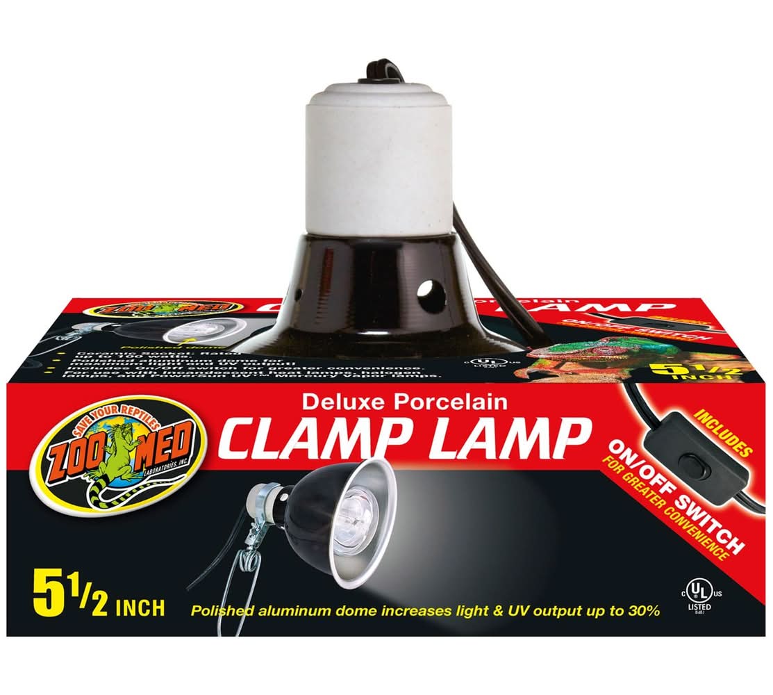 Zoo Med Deluxe Porcelain Clamp Lamp, 5.5 in