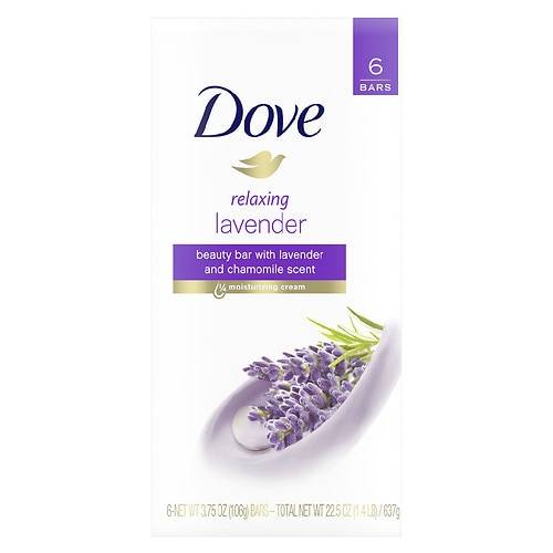 Dove Beauty Bars Relaxing Lavender - 3.75 oz x 6 pack