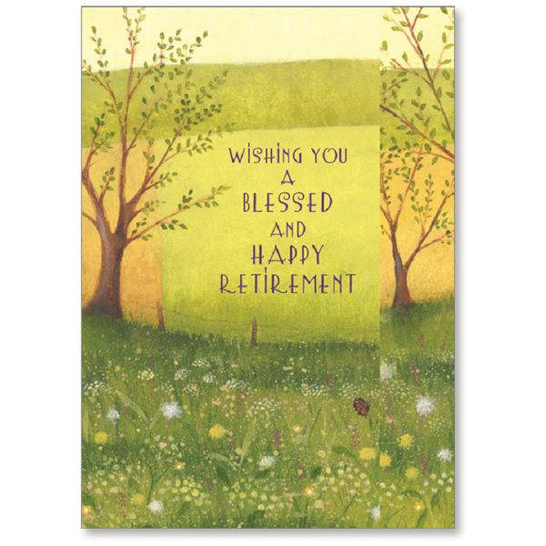 Viabella Blessed Retirement Greeting Card, 5" X 7", Multicolor