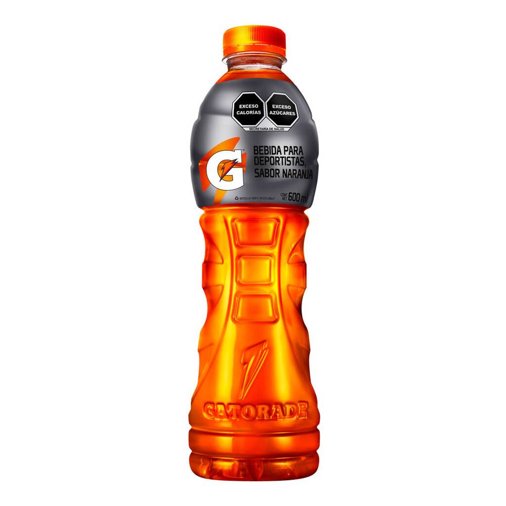 Gatorade bebida deportiva sabor naranja (botella 600 ml)