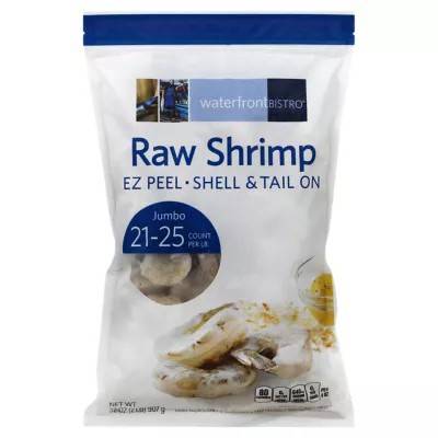 Waterfront Bistro Raw Shrimp Shell & Tail on Jumbo (21-25 count)
