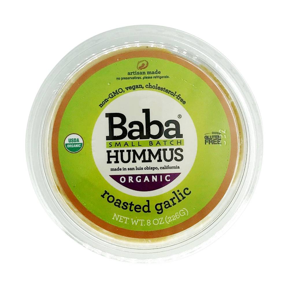 Hummus Roasted Garlic Org 8z