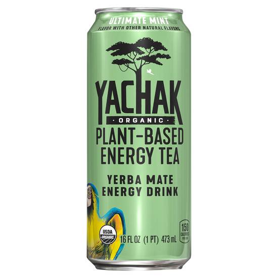 Yachak Organic Plant-Based Mint Energy Drink (16 fl oz)