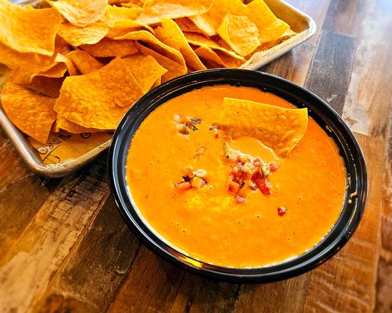 Party size Queso and Chips