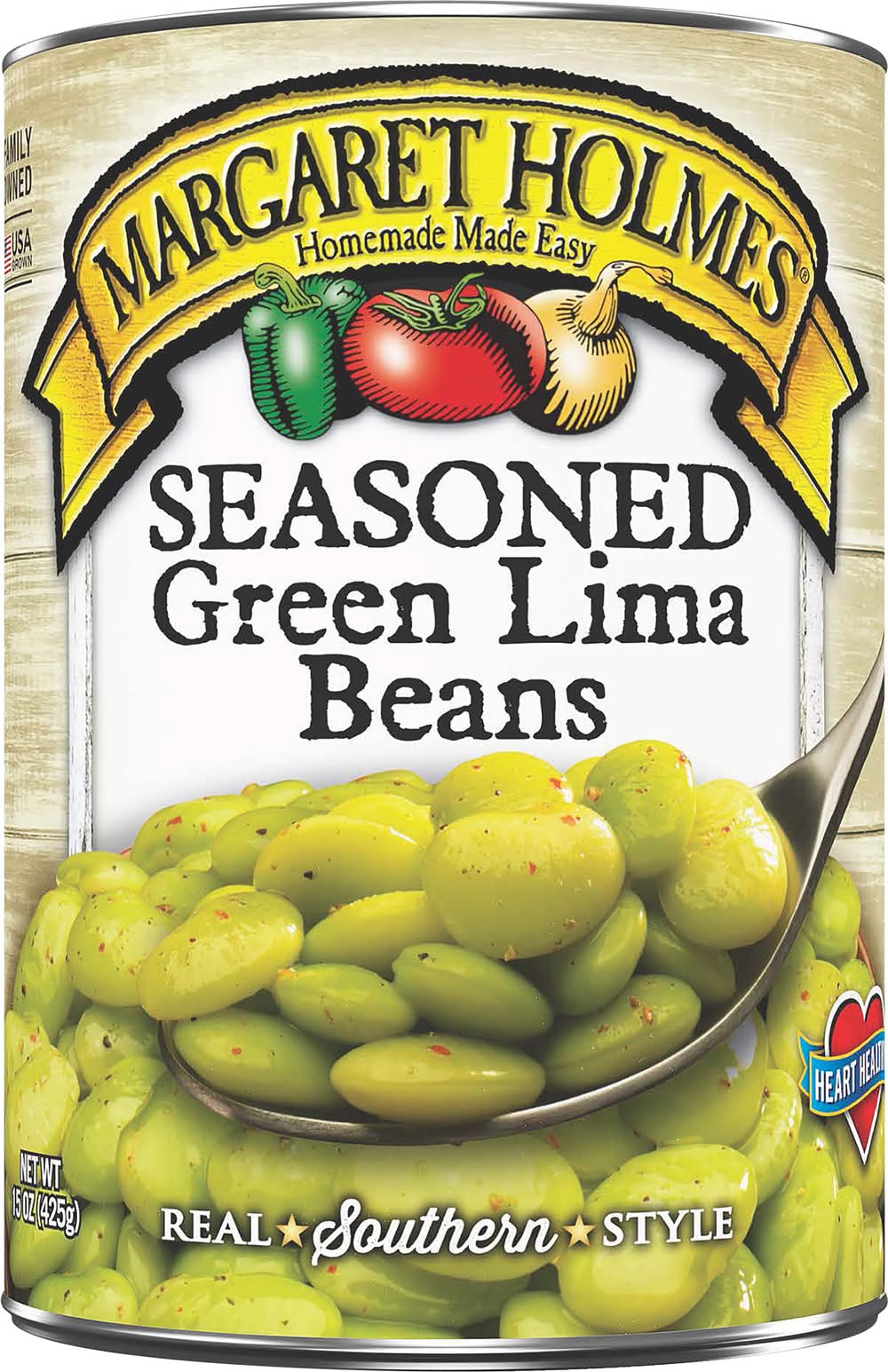 Margaret Holmes Seasoned Green Lima Beans (15 oz)